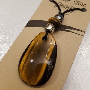 Tiger eye stone necklace